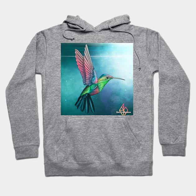 Hummingbird Hoodie by Mei.illustration